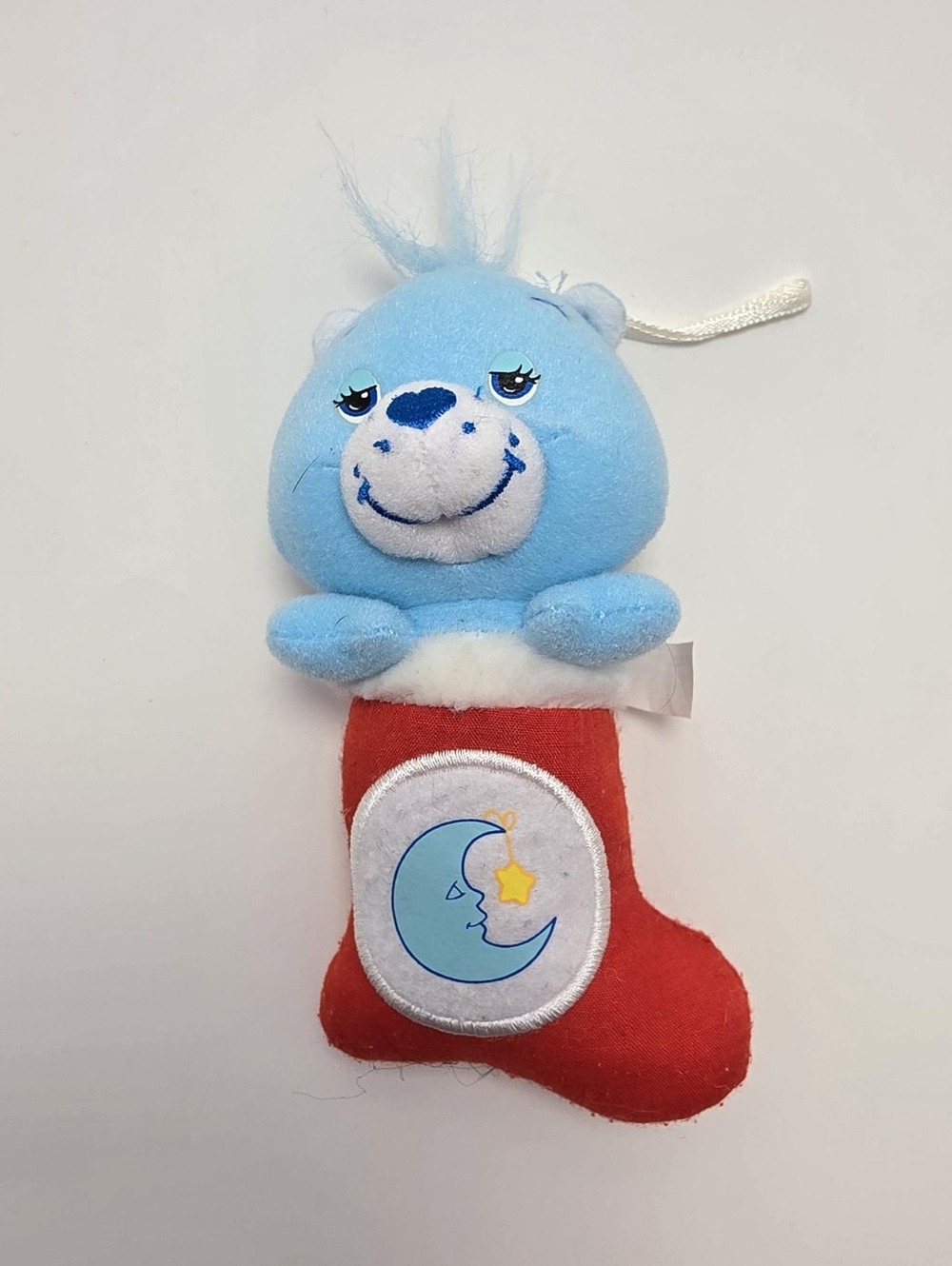 Care Bear Blue Bedtime Bear Mini Ornament Stocking (Small 4 inch) Vintage 2006